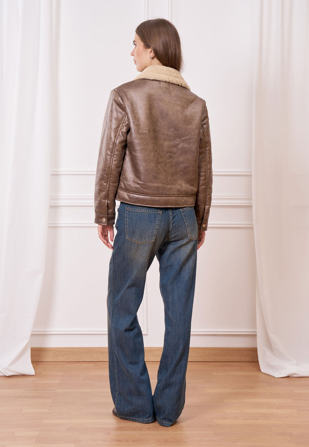 Distressed Palazzo Jeans