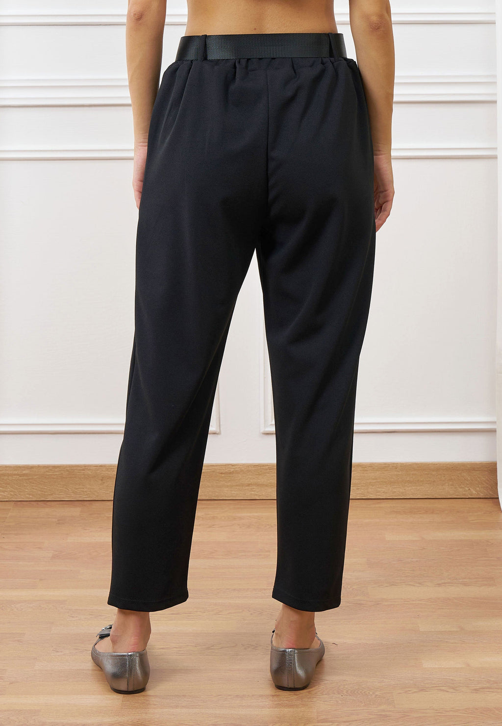 Wide elastic pants