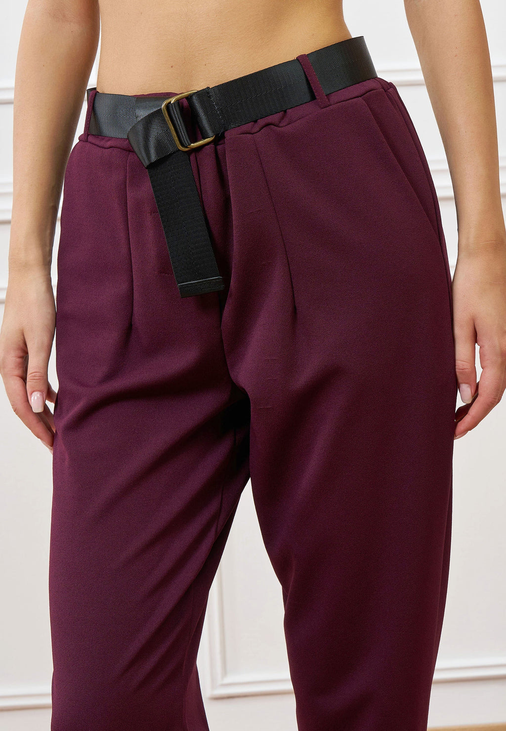 Wide elastic pants