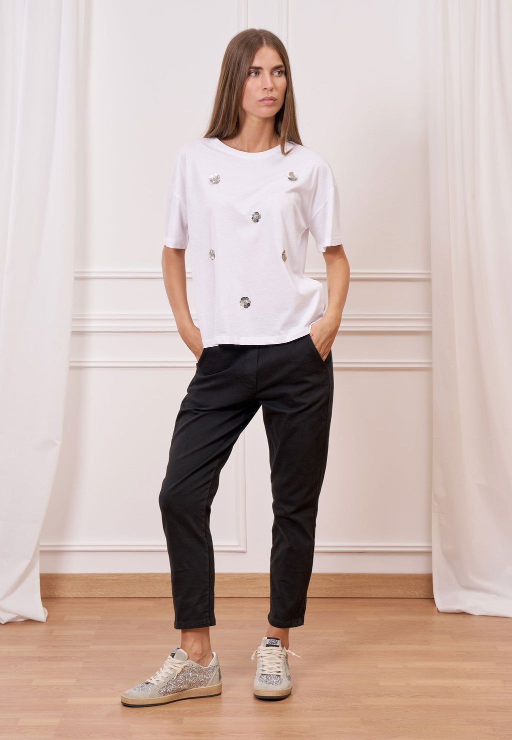 Elastic Waistband Jogging Pants