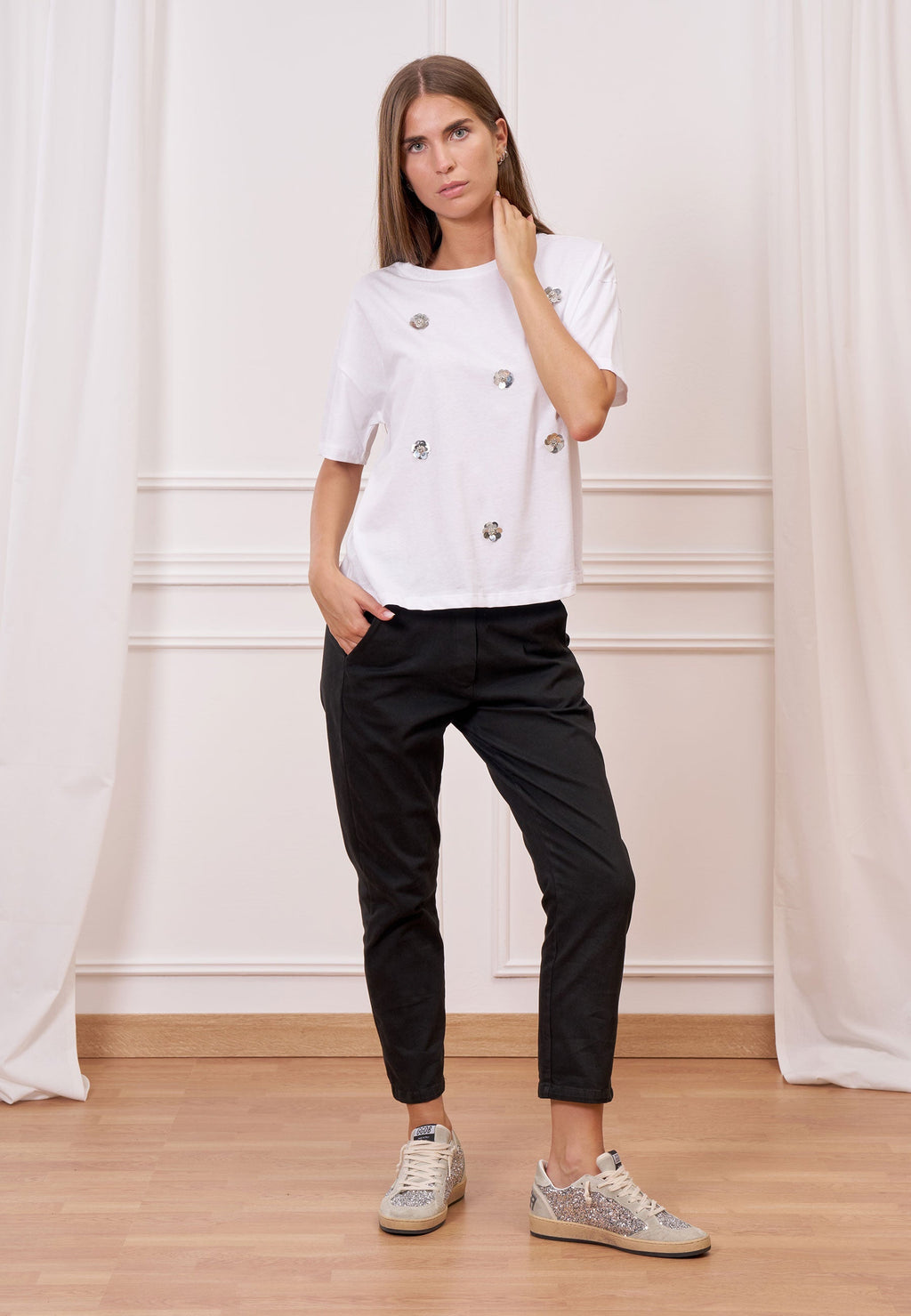 Elastic Waistband Jogging Pants