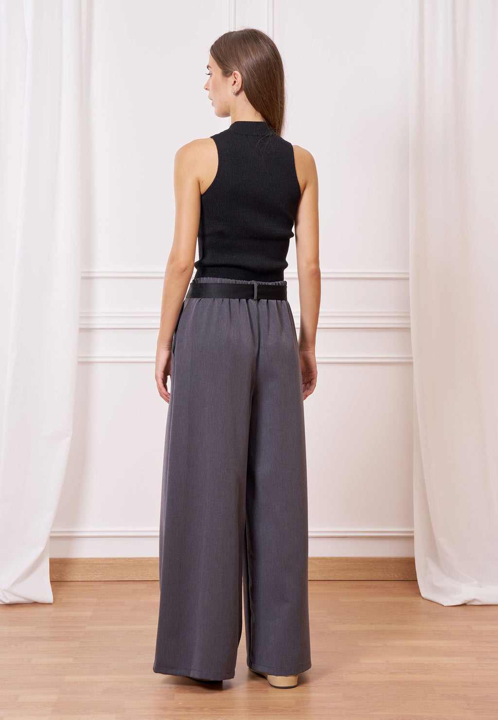 High Waist Melange Pants
