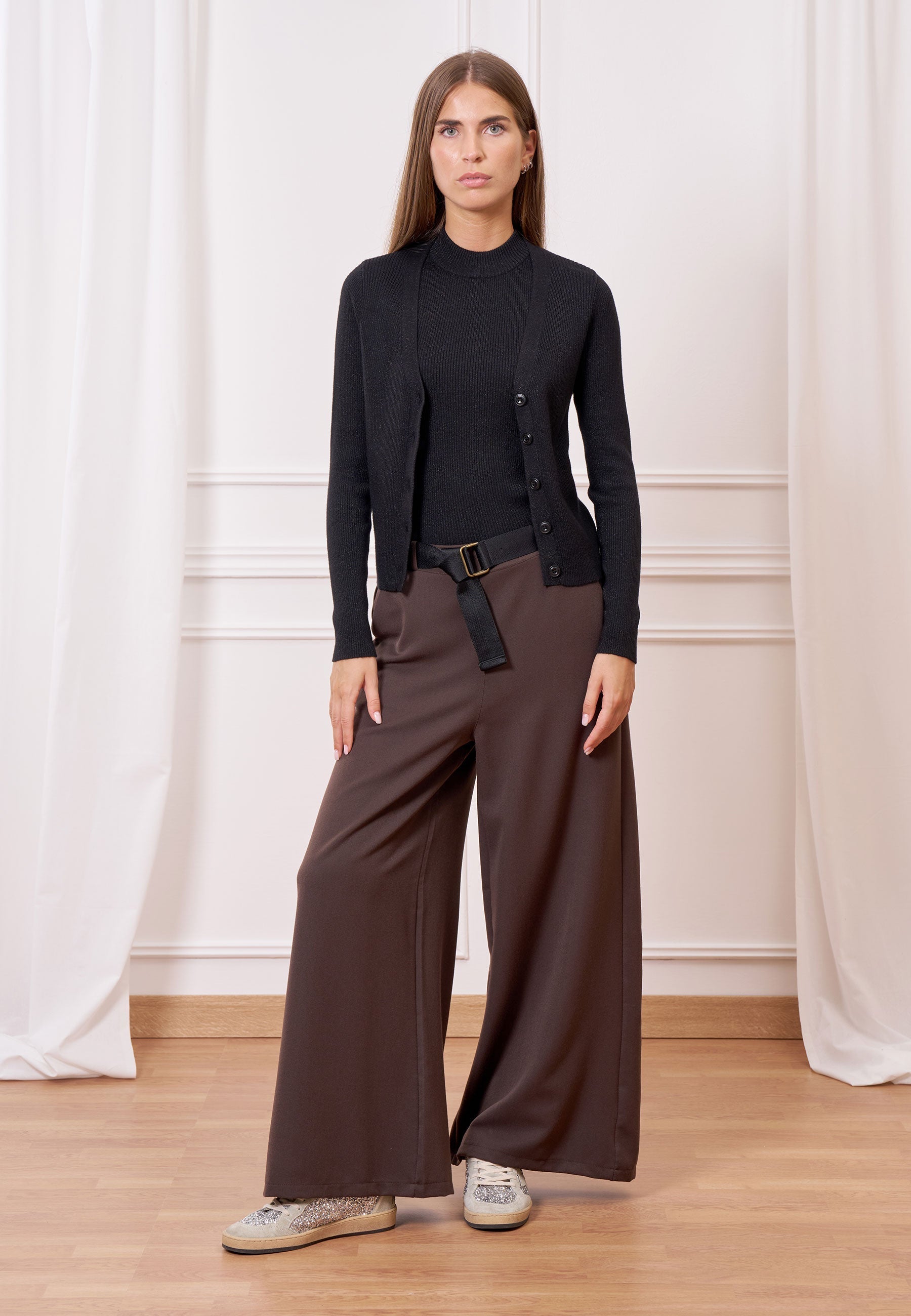 High Waist Melange Pants