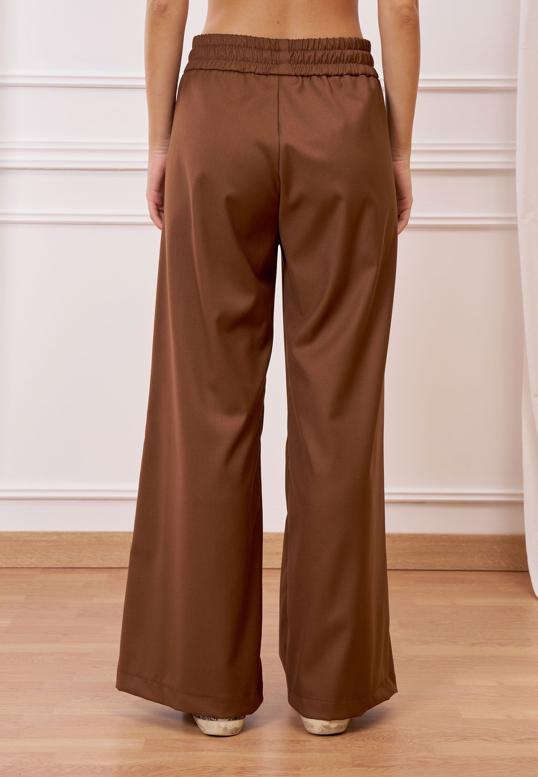 Palazzo pants with drawstring