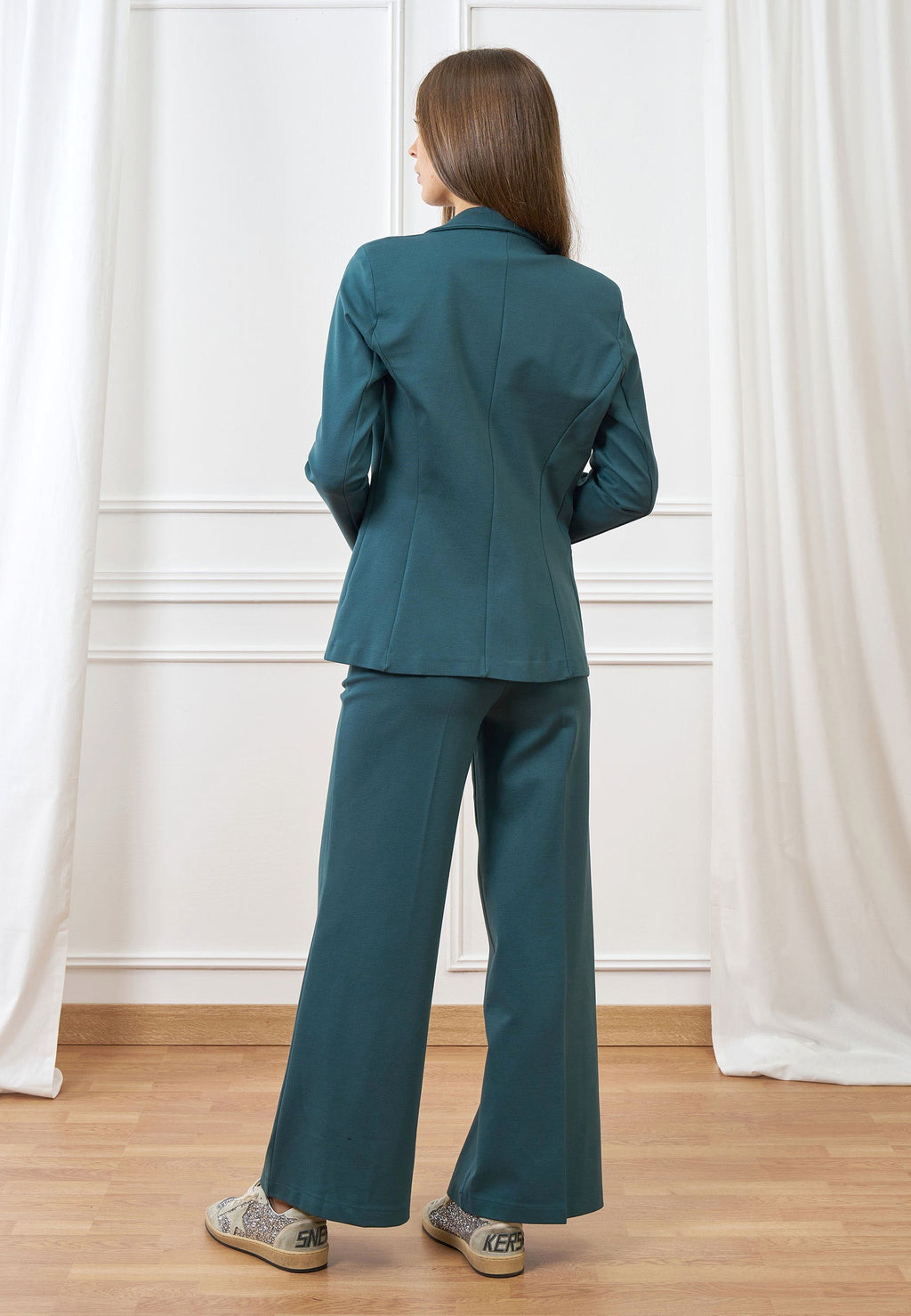 Palazzo pants in Milan fabric