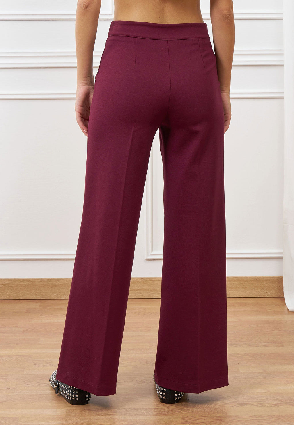 Palazzo pants in Milan fabric
