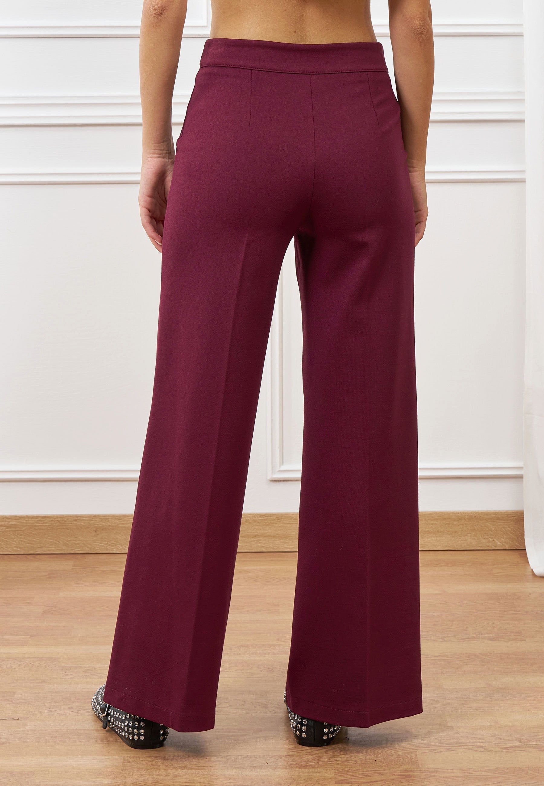 Palazzo pants in Milan fabric
