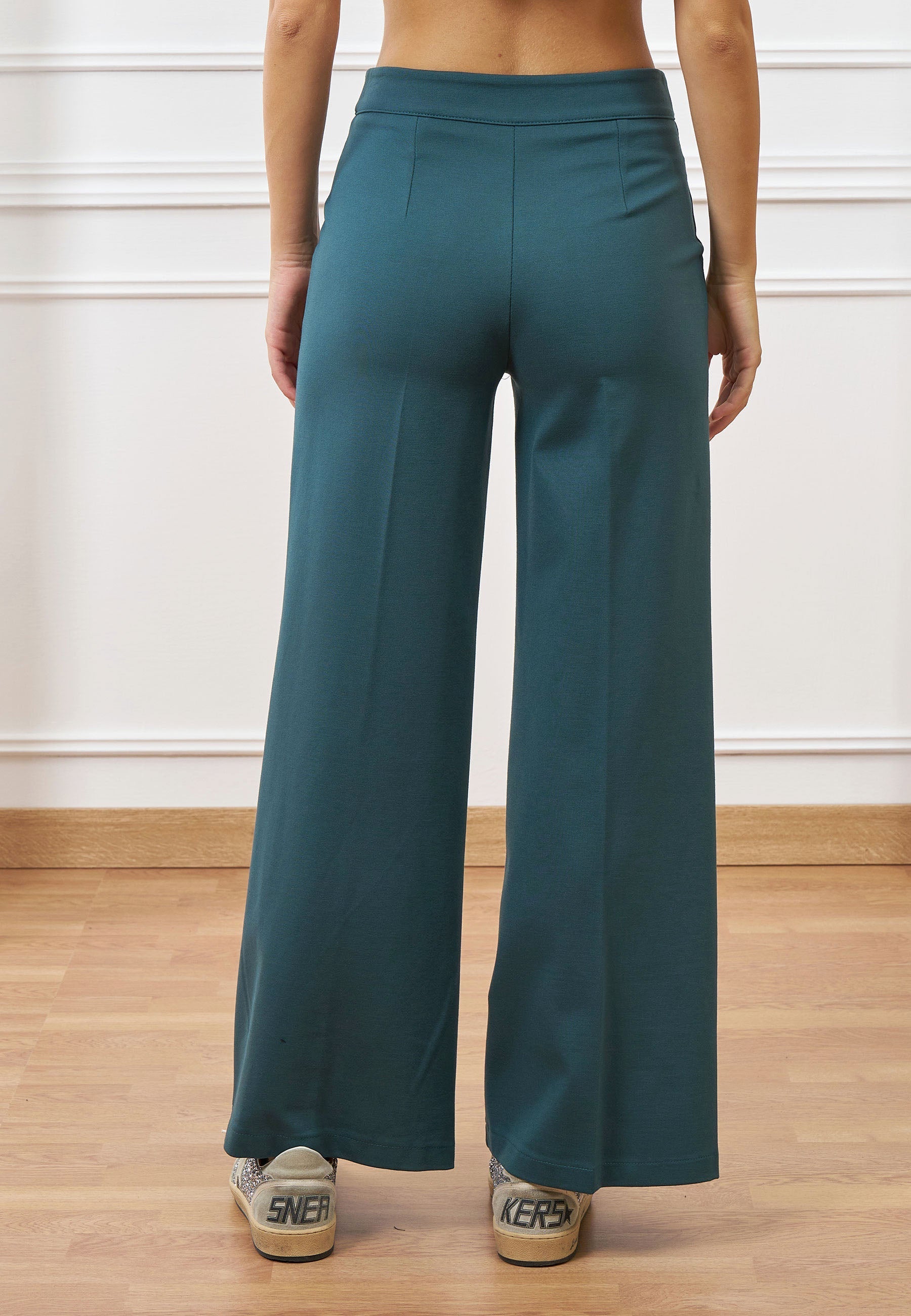 Palazzo pants in Milan fabric