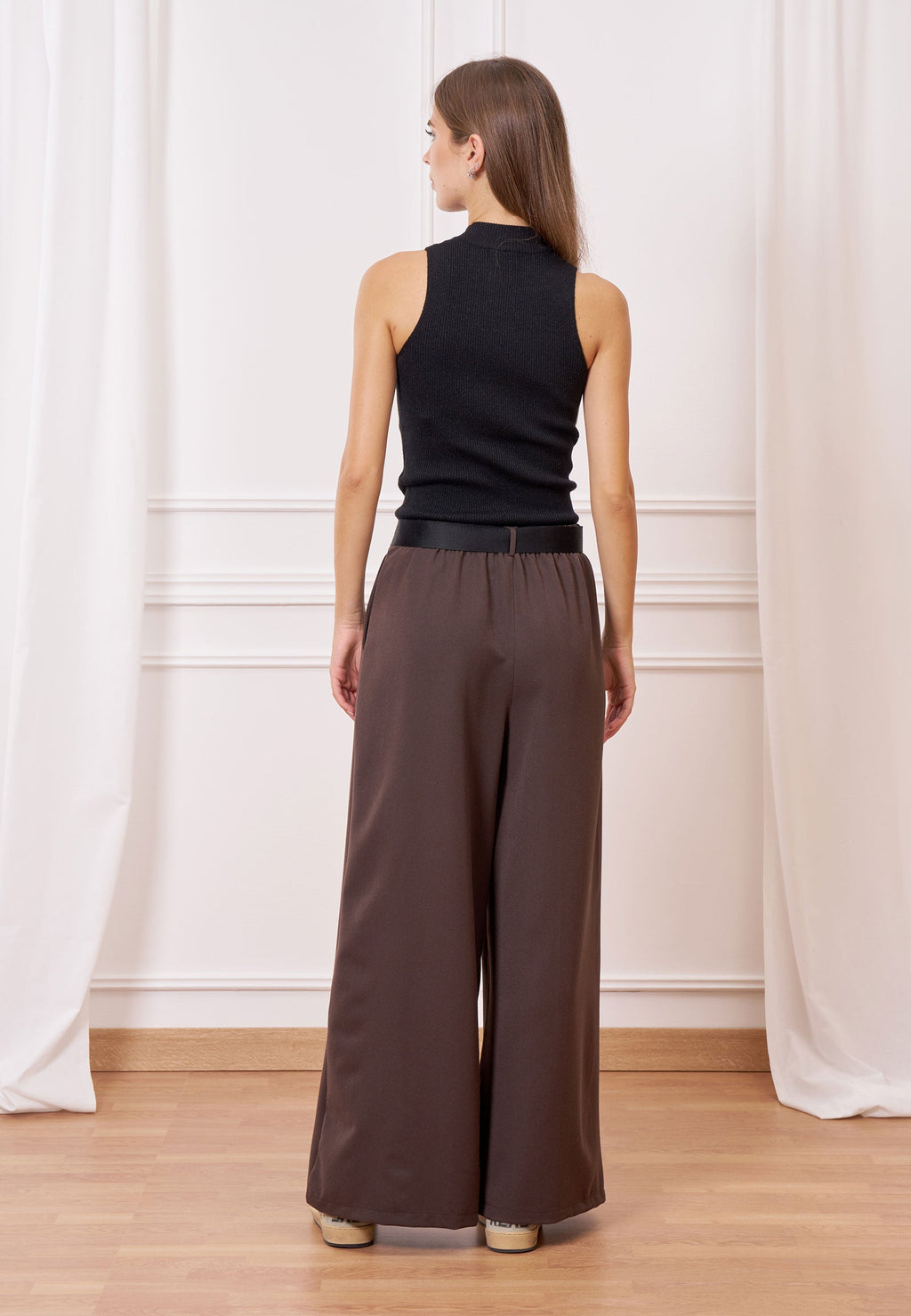 High Waist Melange Pants