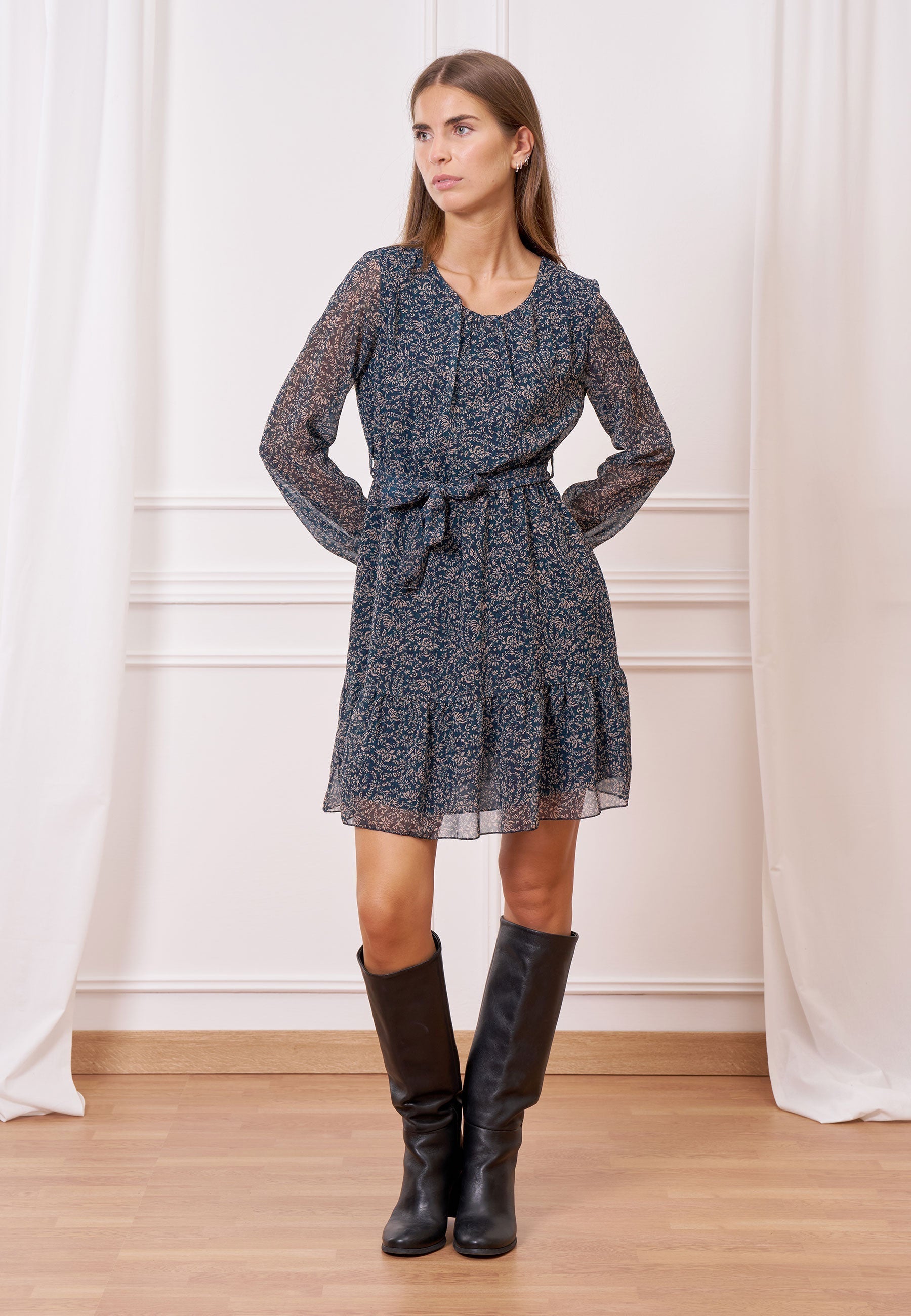 Fantasy Belted Short Dress