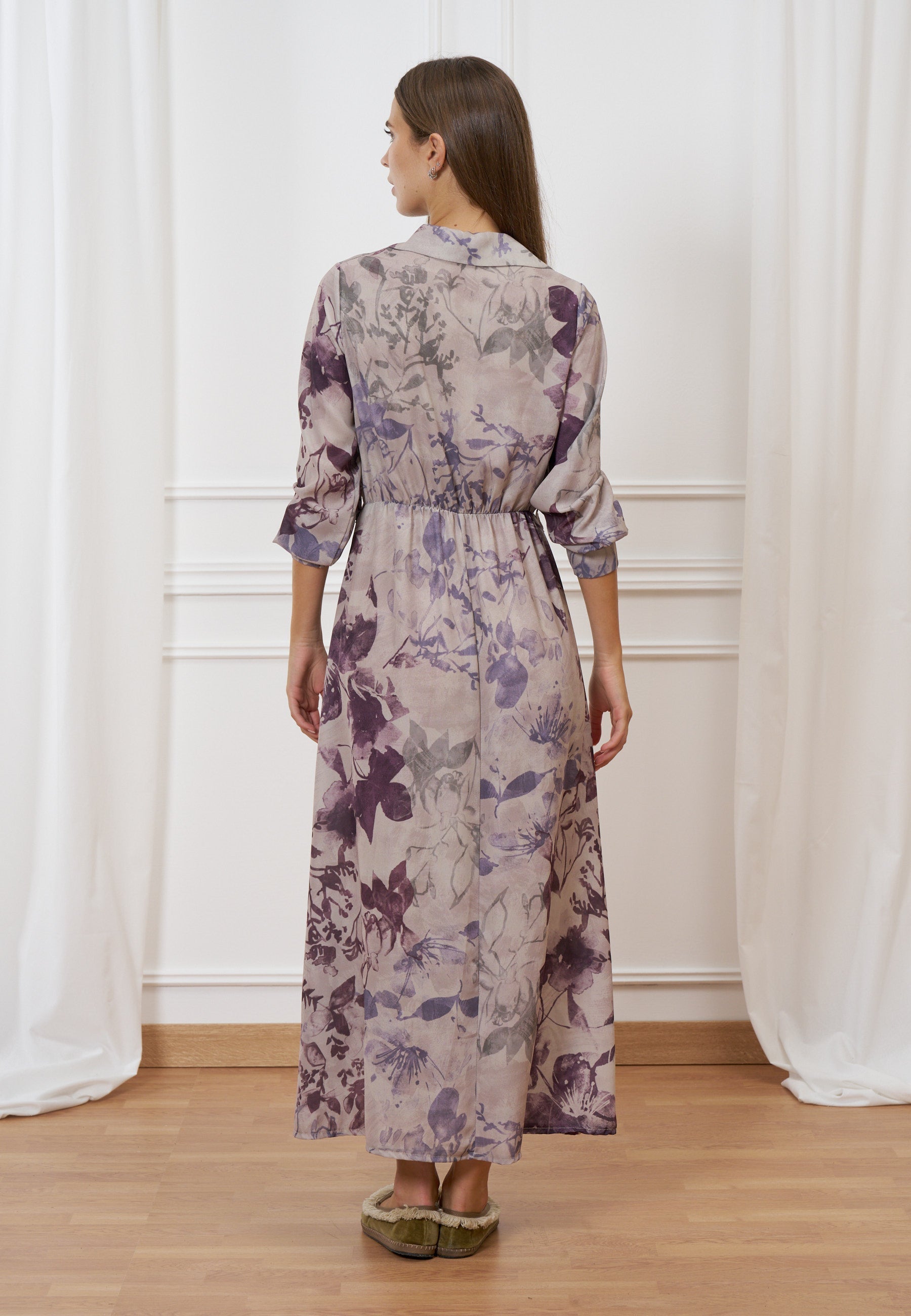 Floral Georgette Long Dress